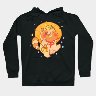 Happy Tanuki Yokai (Japanese Raccoon dog) Hoodie